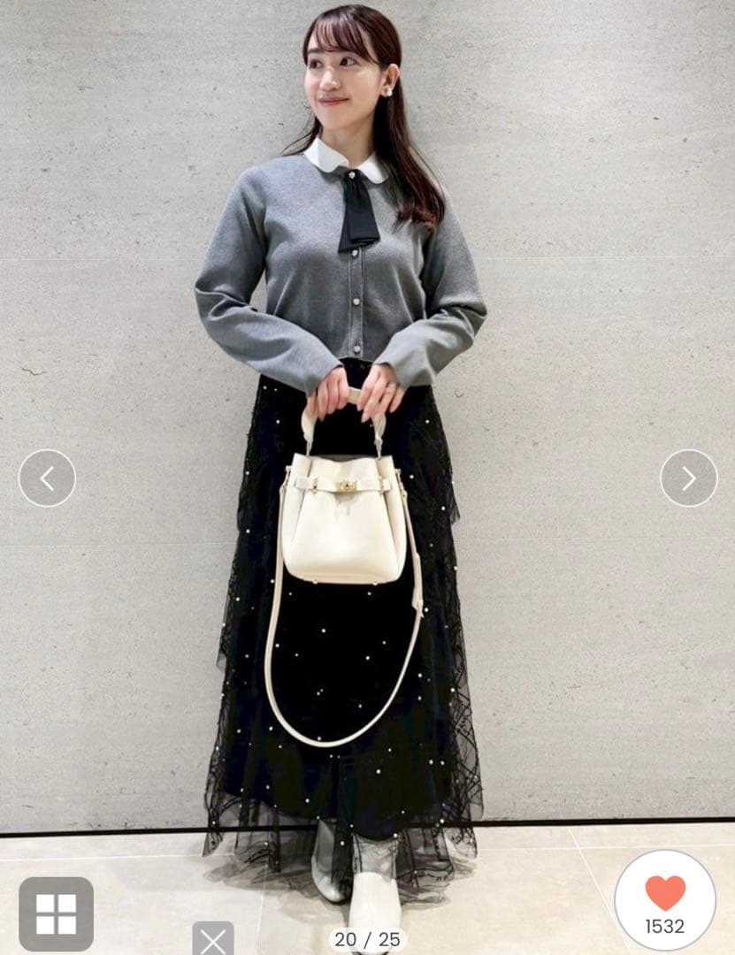 Cel ford デタッチャブル総針カーディガン