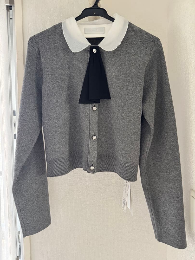 Cel ford デタッチャブル総針カーディガン