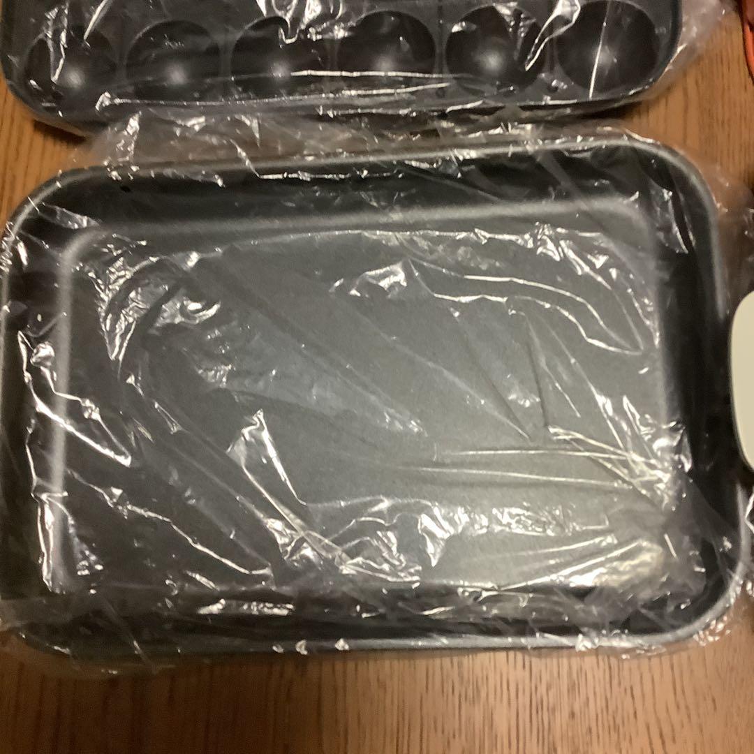 ブルーノ　コンパクトホットプレート　プレート2枚＆セラミック鍋　シリコントング付