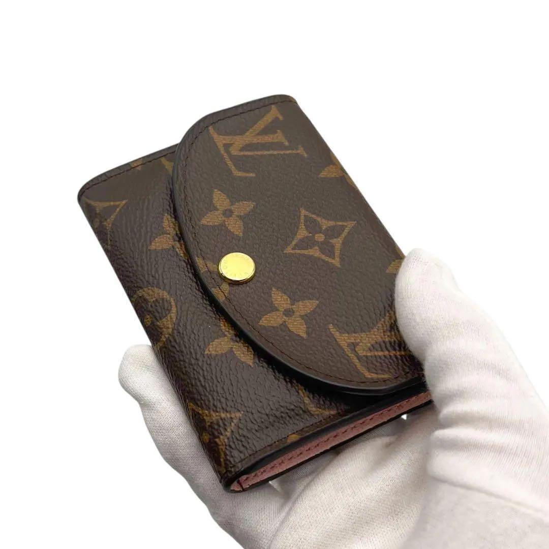 235ルイヴィトン モノグラム 小銭入れ ローズ ポルトモネロザリ
