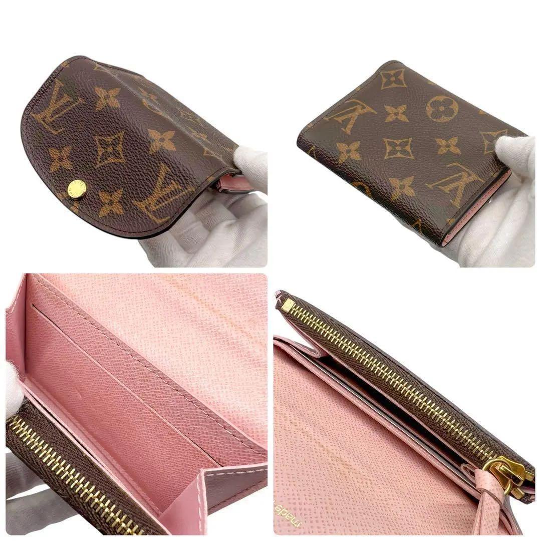 235ルイヴィトン モノグラム 小銭入れ ローズ ポルトモネロザリ