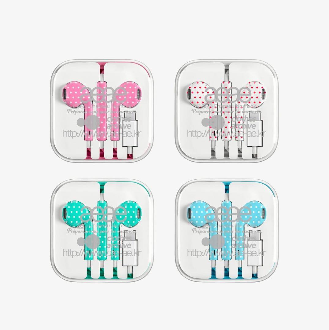 aeae 有線イヤホン ブルー 韓国