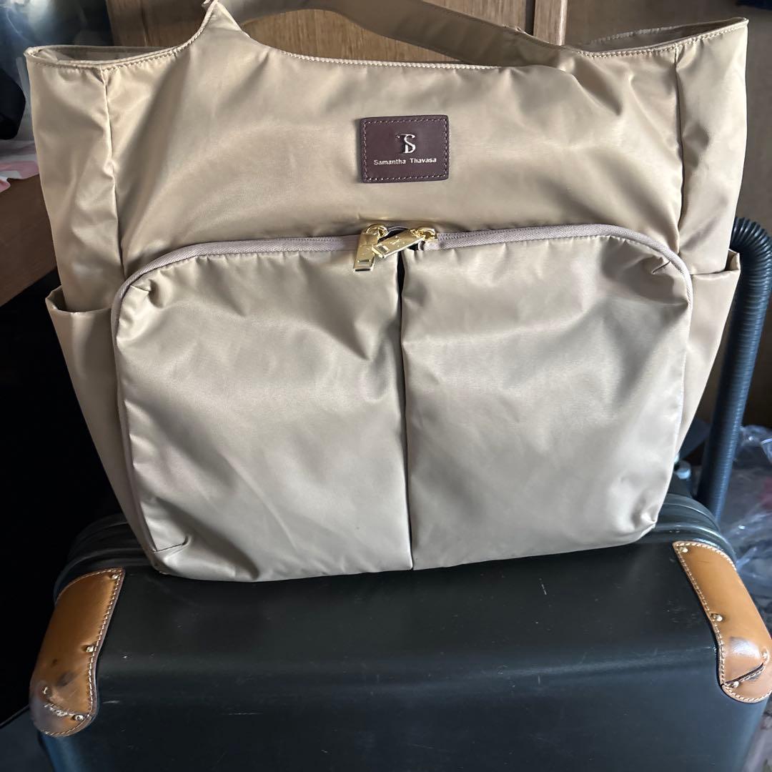 Samantha Thavasa ベージュトートバッグ
