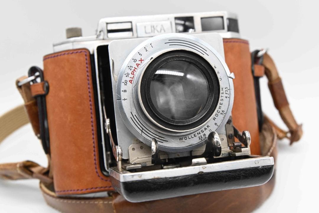 中判スプリングカメラ LIKA Wollensakレンズシャッター　試作機