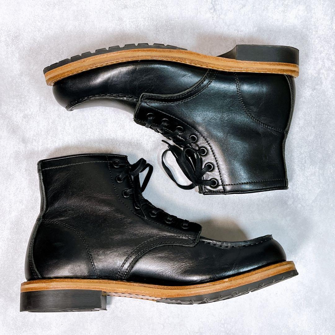 ☆未使用級☆【ホーキンス】ワークブーツ (27) モックトゥ　本革　レースアップ