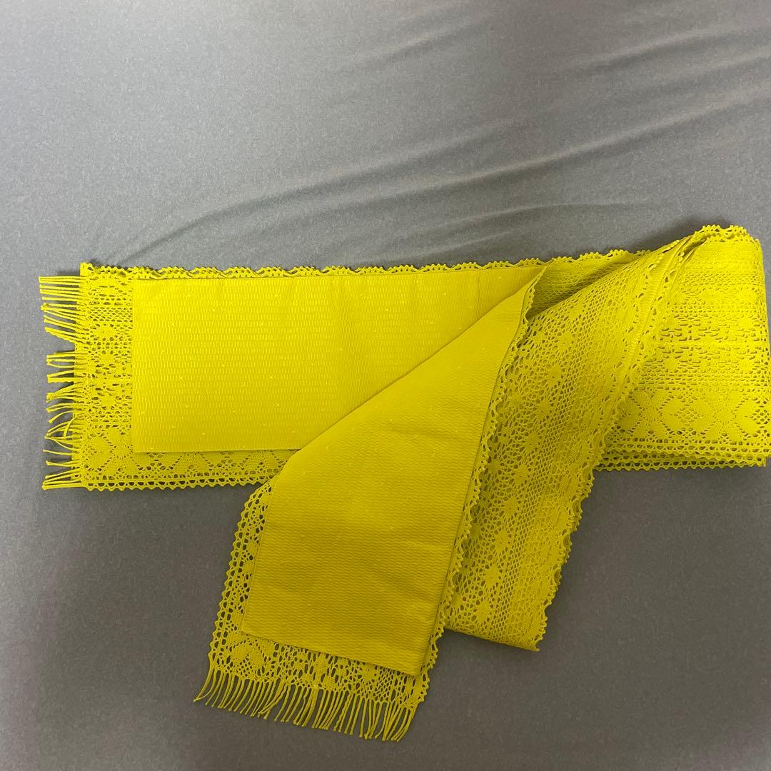 撫松庵レース半幅帯