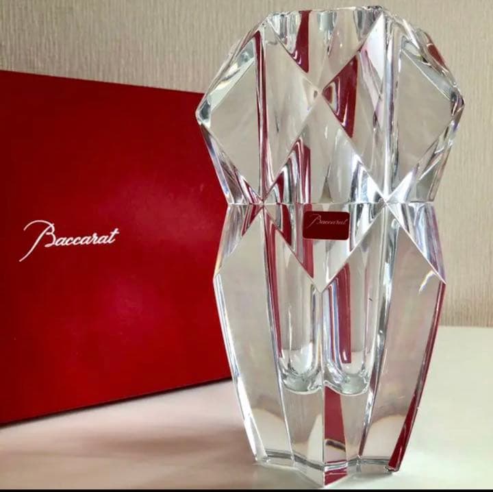 美品 希少！レア　バカラ フラワー ベース 花瓶 リージェンお花の綺麗な今!