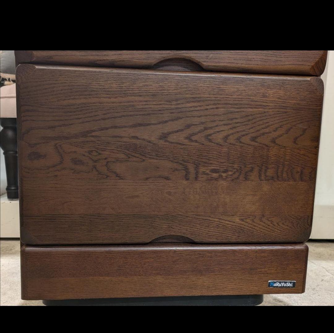 【極美品】 無垢 チェスト マルヨシ 民芸家具 4段6杯 引き出し タンス 収納