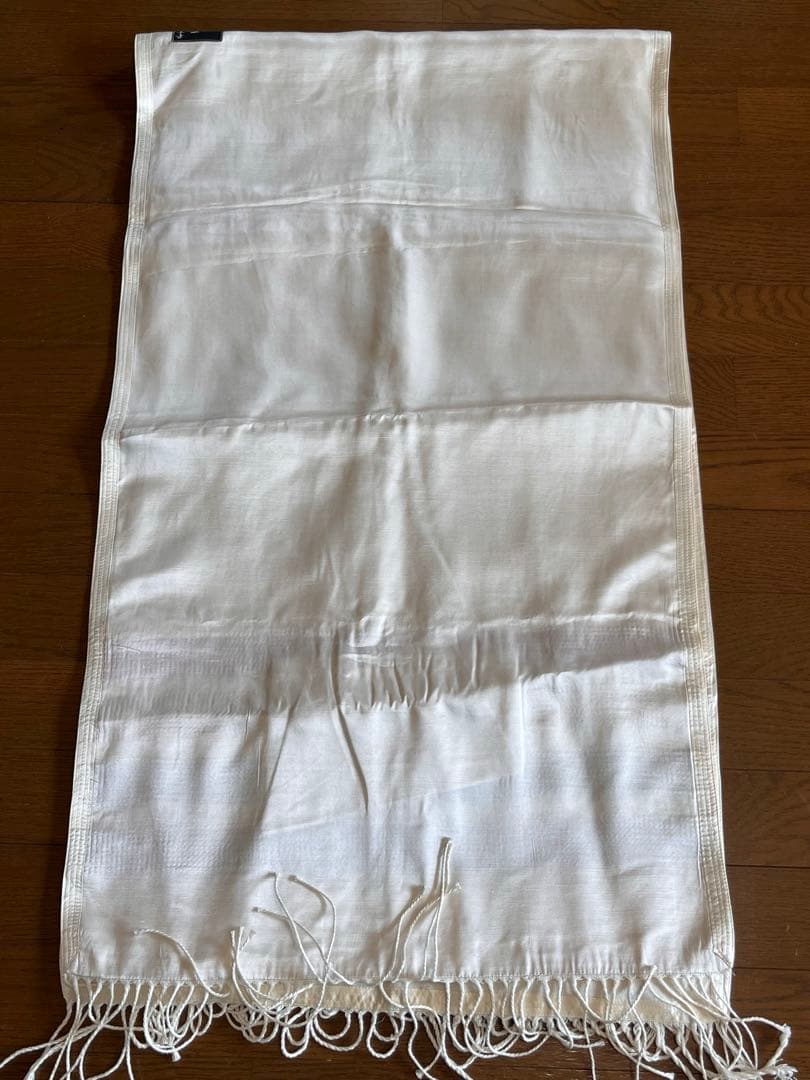 ナンバーナイン　シルクショール　ポケット付き　白　レア