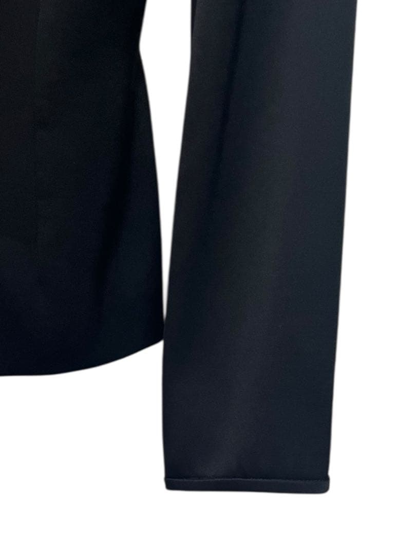 美品　chloe クロエ　フリルスダンドカラーブラウス　ブラック　サイズM