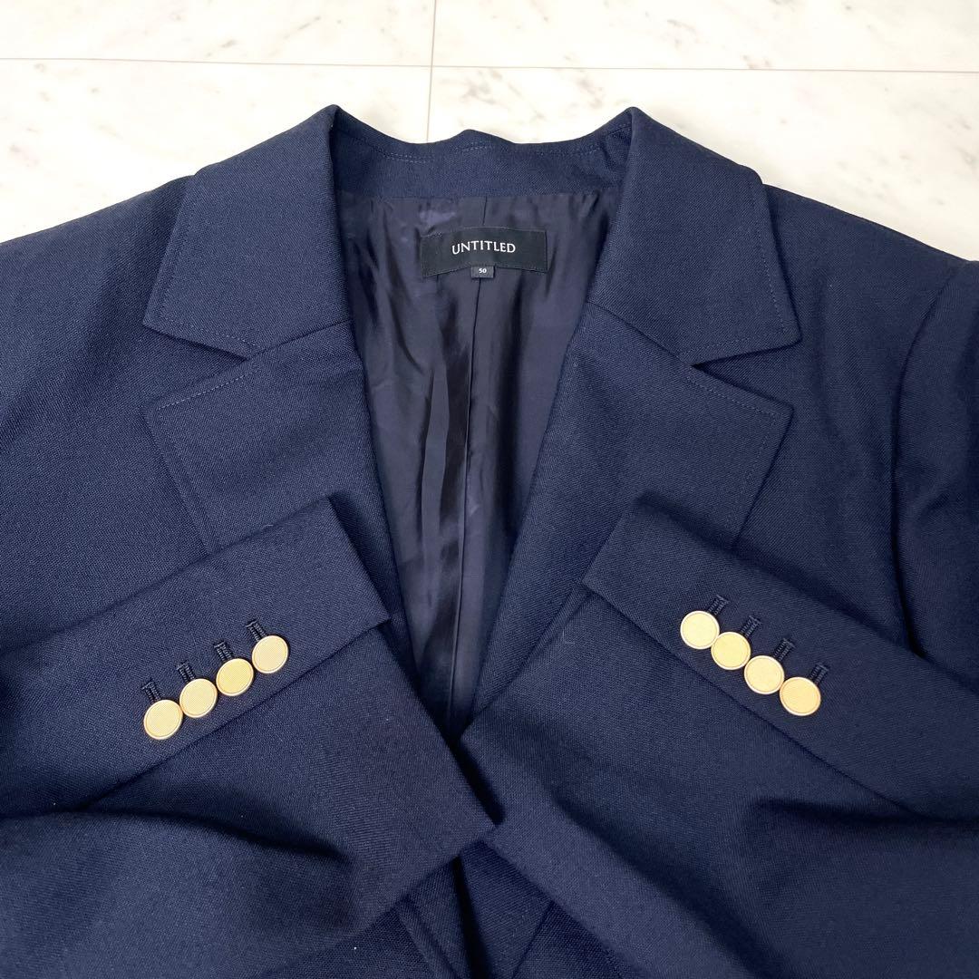 【未使用級】アンタイトル 2024AW オックスブレザー大きいサイズ 5XL