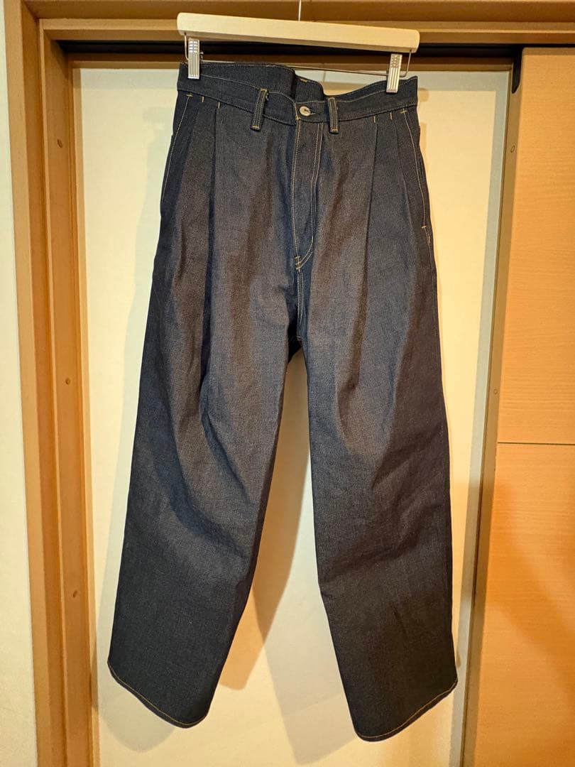 SUBLATIONS 2TUCK WIDE DENIM PANTS 0サイズ