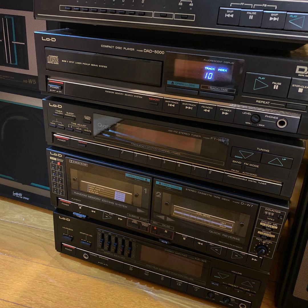 【Lo_D】CD   レコード　カセット　ラジオ　チューナー　スピーカー　セット