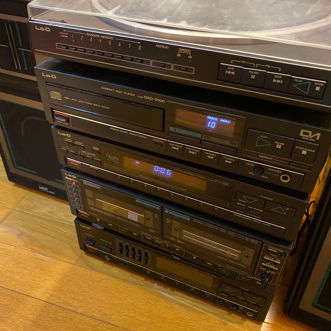 【Lo_D】CD   レコード　カセット　ラジオ　チューナー　スピーカー　セット