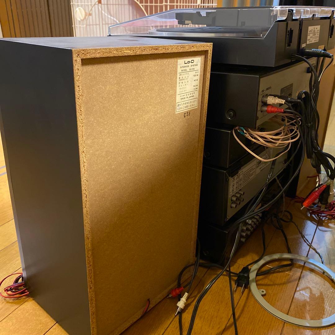 【Lo_D】CD   レコード　カセット　ラジオ　チューナー　スピーカー　セット