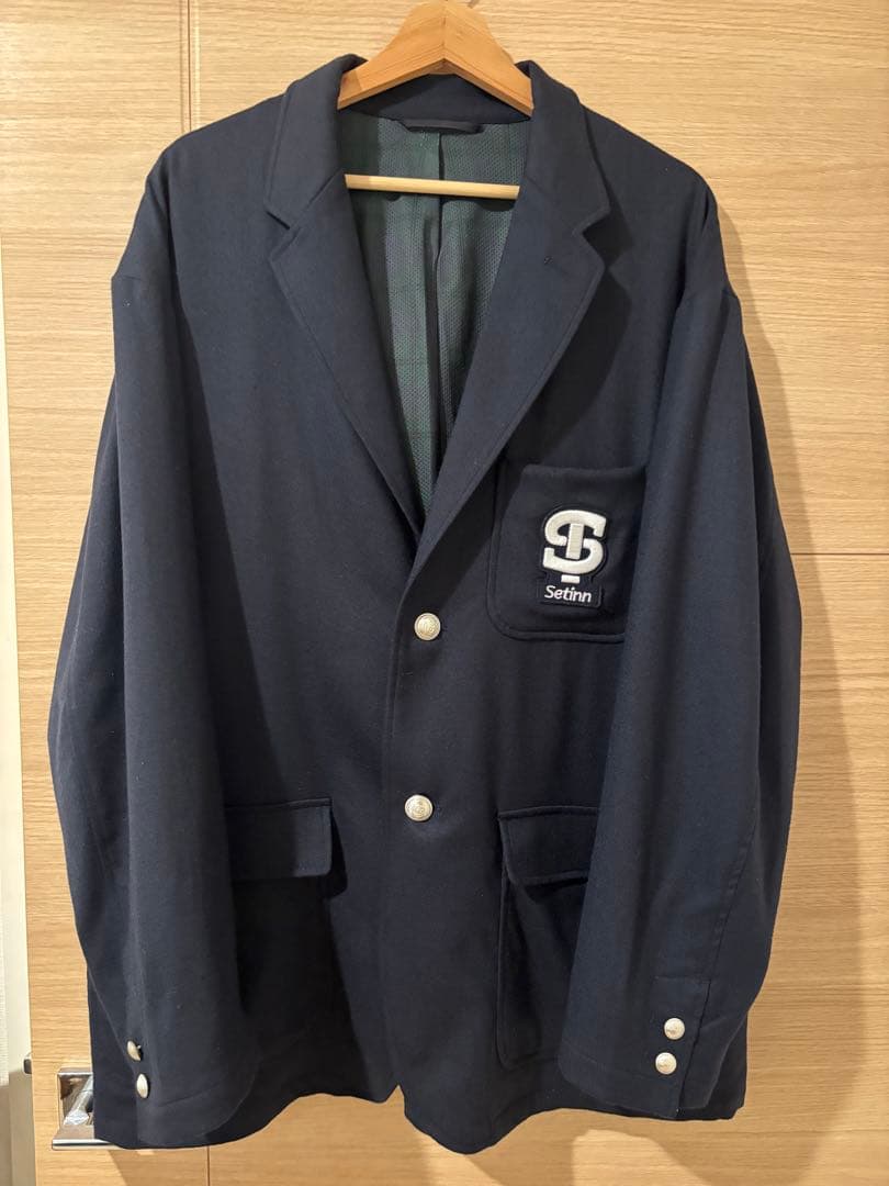 Setinn ネイビー テーラードジャケット　ビームス　XL