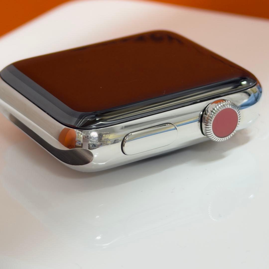 3037 Apple Watch エルメス　シリーズ3 セルラー　シルバー