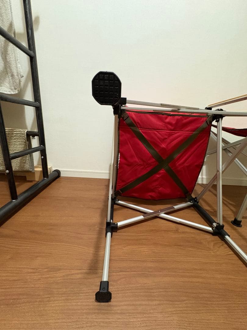 コールマン アウトドアチェア 2脚セット レッド 収納袋付き Coleman