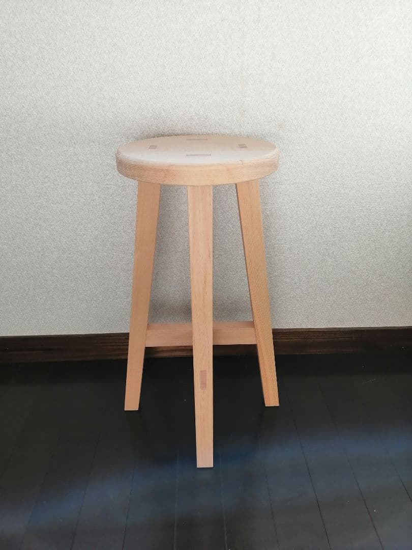 専用出品　木製スツール　２脚セット　座面幅30cm×高さ45cm　丸椅子