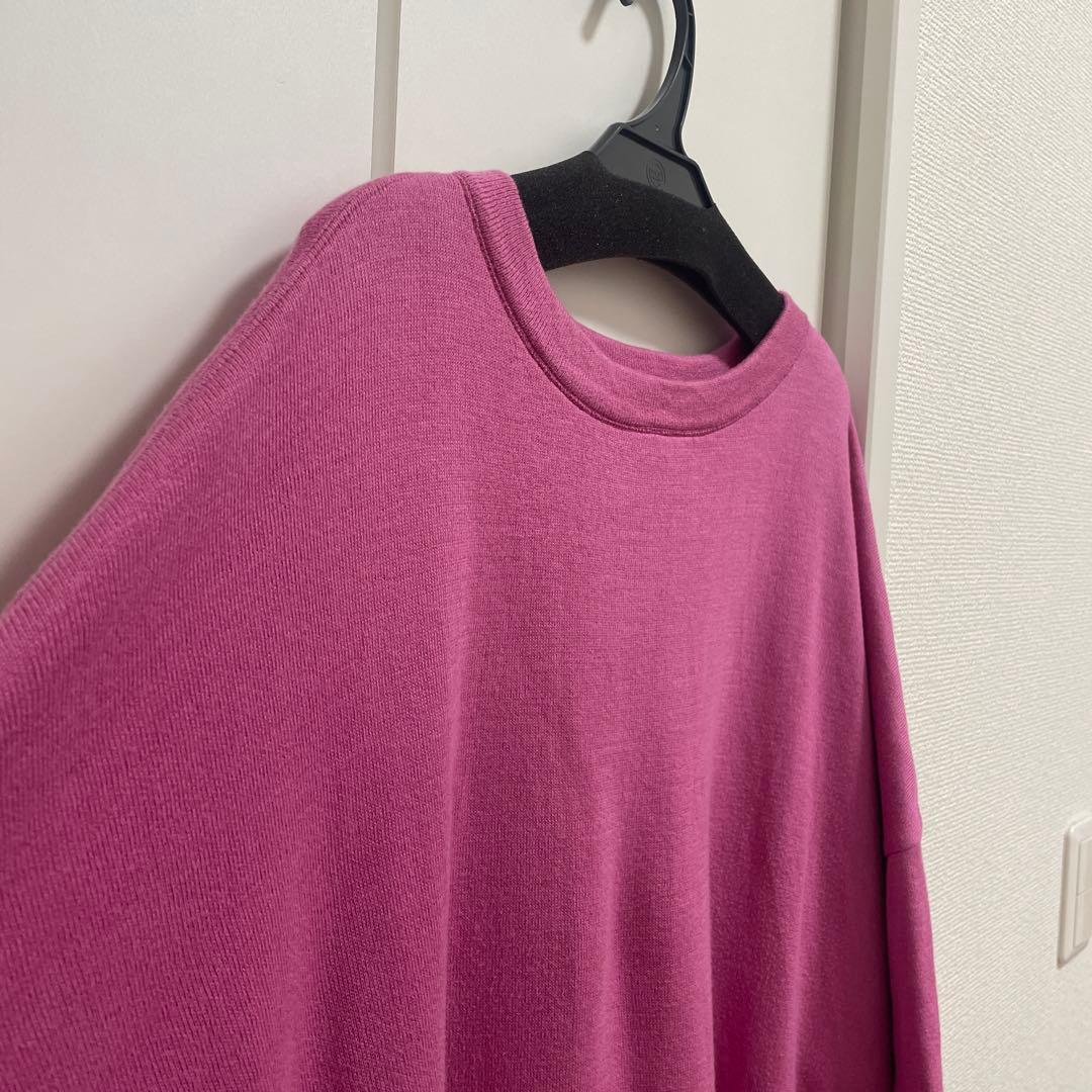 45R スムースのチュニック ピンク