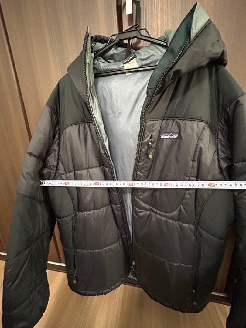 Patagonia（パタゴニア）フード付き ダウンジャケット メンズ Lサイズ