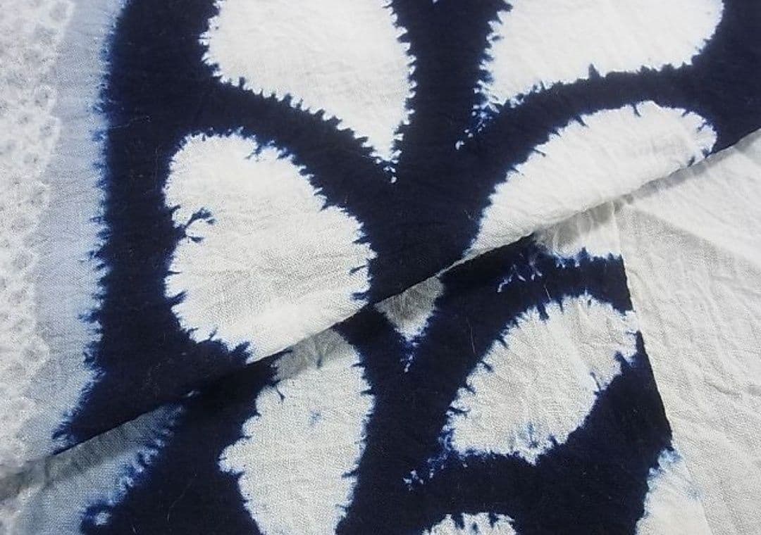 浴衣　有松鳴海絞り　伝統工芸品　変わり縞　綿