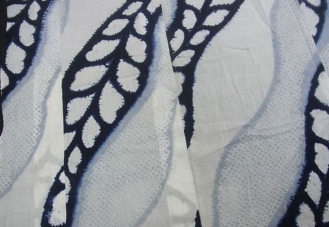 浴衣　有松鳴海絞り　伝統工芸品　変わり縞　綿