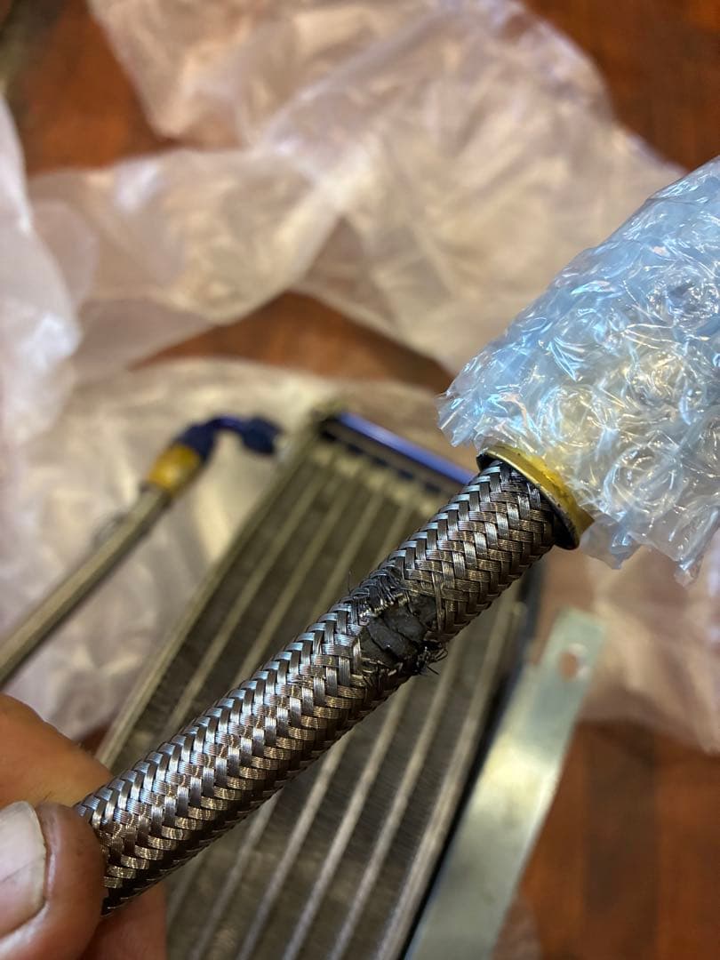 カワサキ ZRX1200R ZRX1100ラウンドオイルクーラー