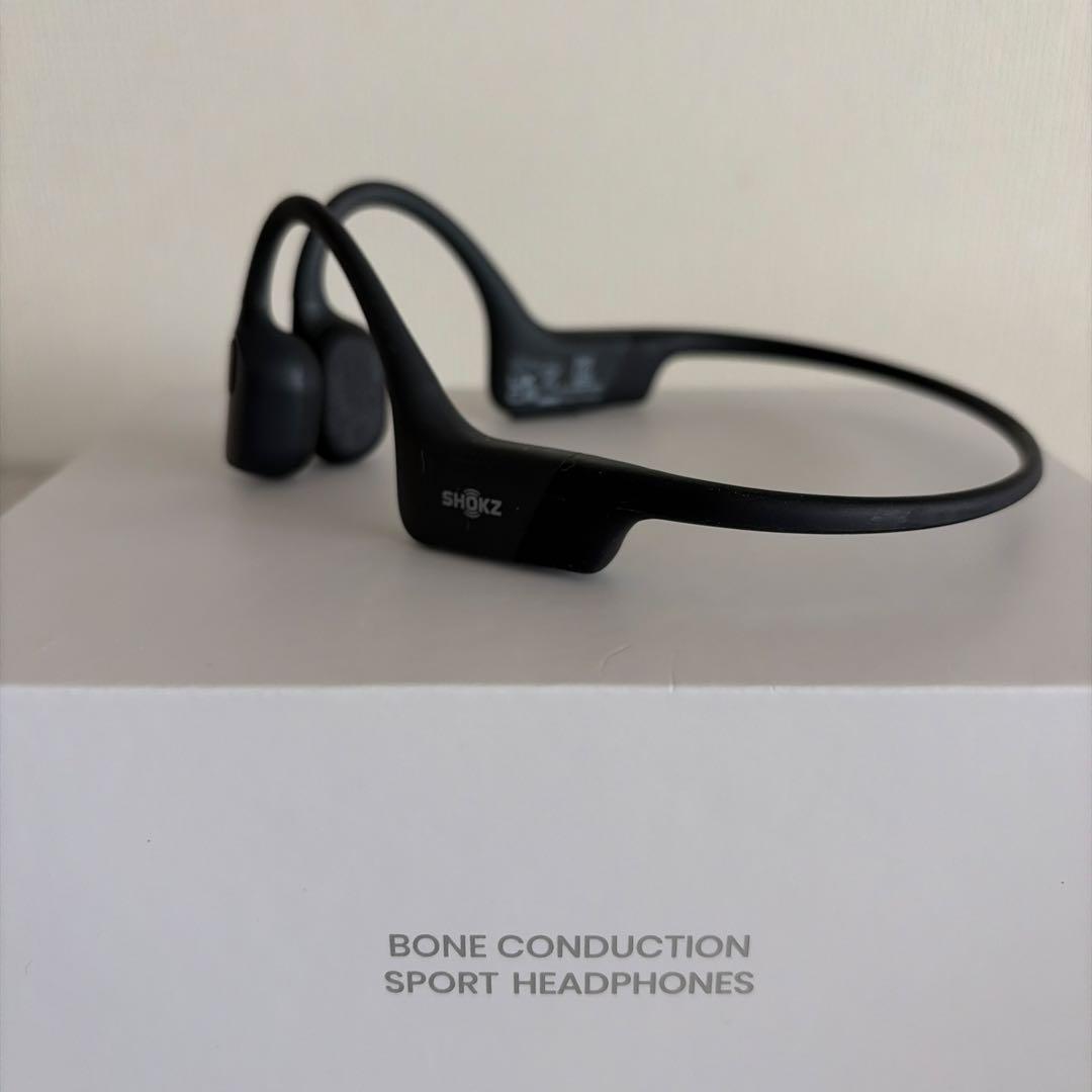 Shokz ワイヤレス骨伝導イヤホン OPEN Run Mini Black