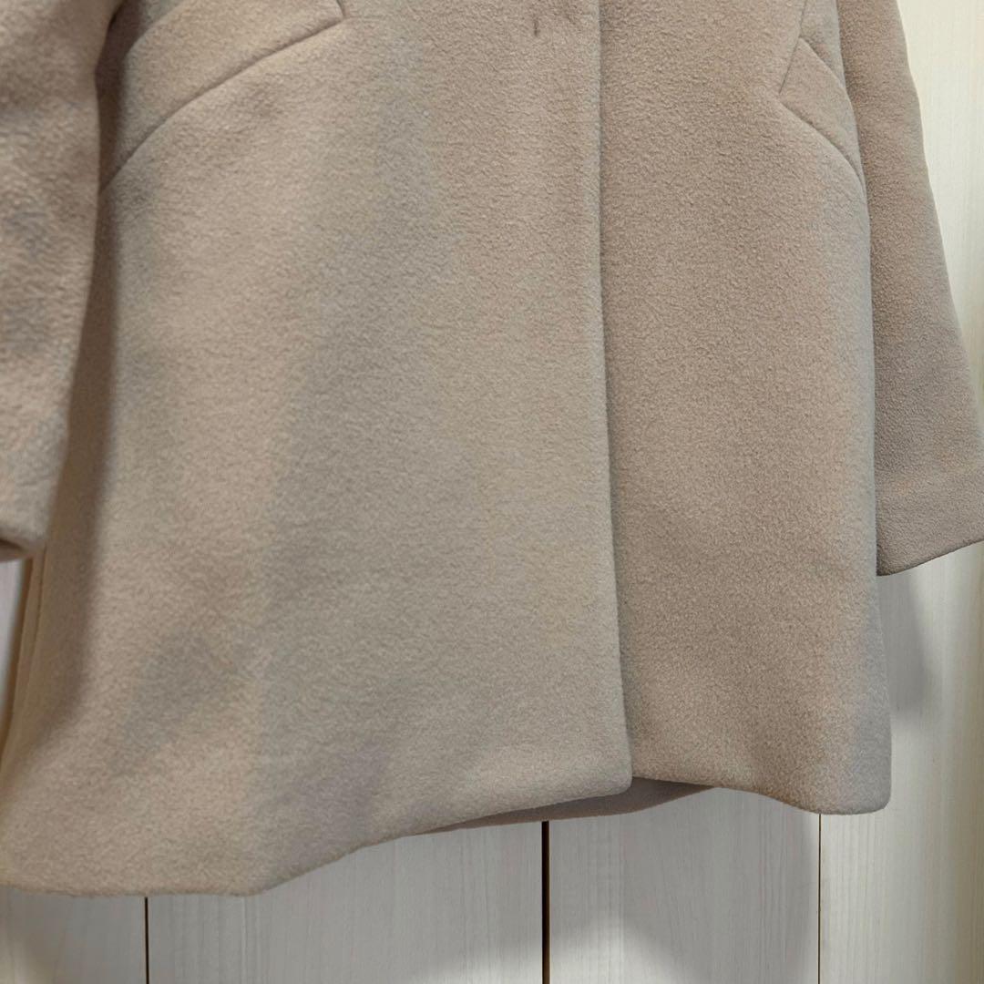 20AW♡ANAYI アナイ ダブルビーバーフードコート 38 キャメル