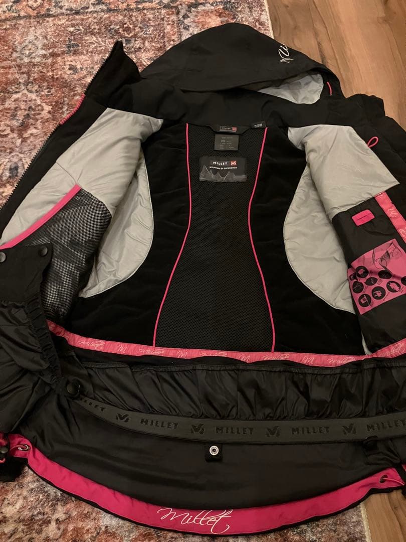 【美品】MILLET スキーウェア 上下セット Sサイズ