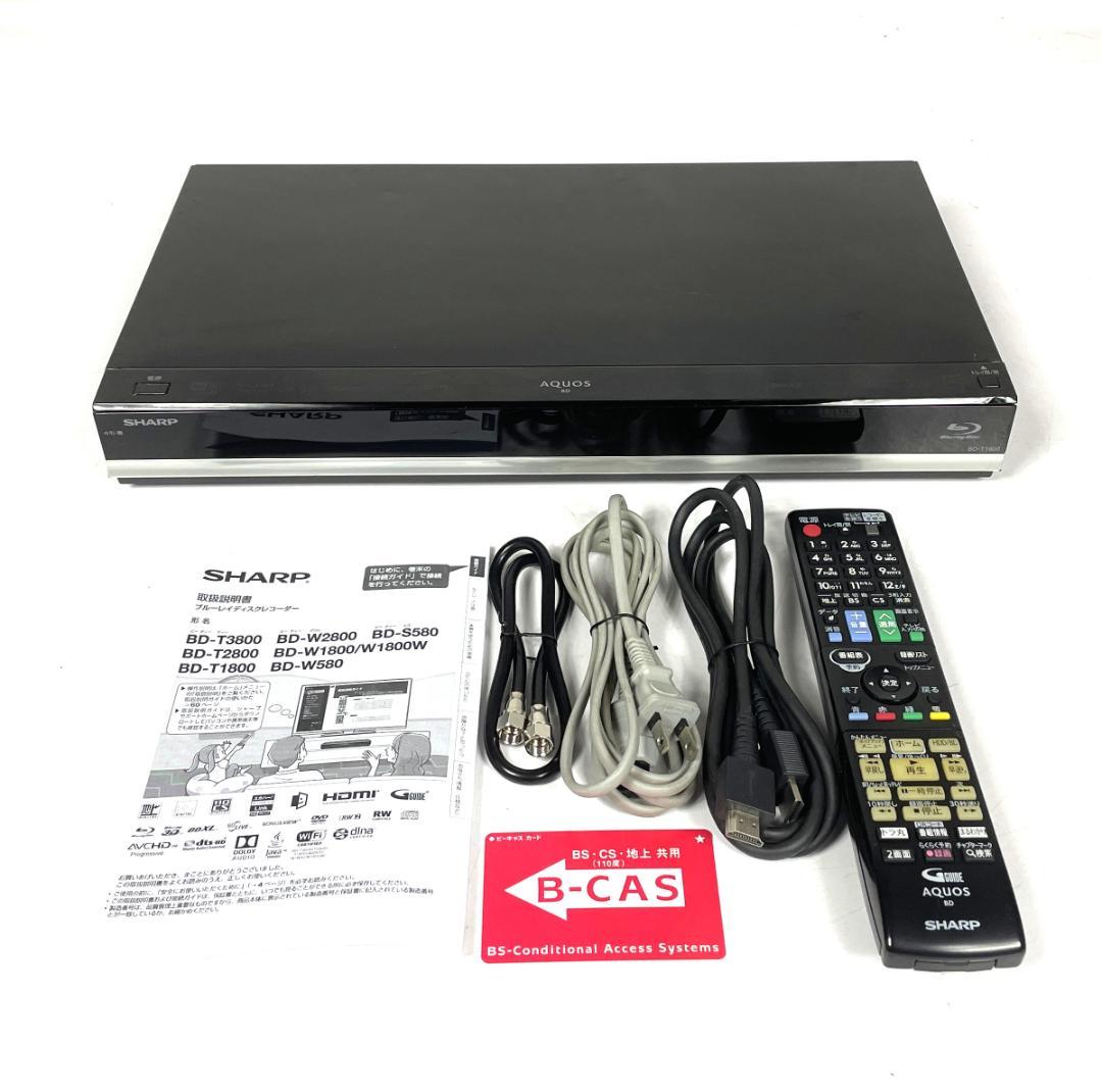 シャープ BD-T1800 ブルーレイ DVDレコーダー