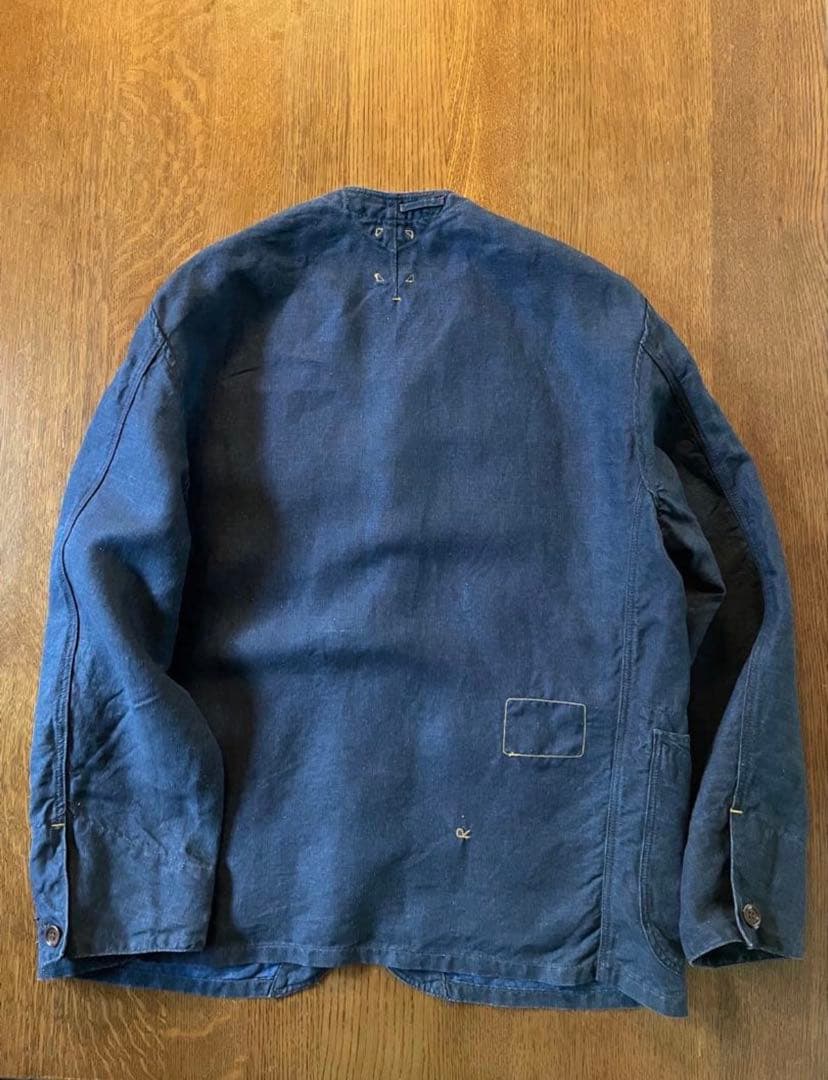 45R リネンの908ベストオール　インディゴ