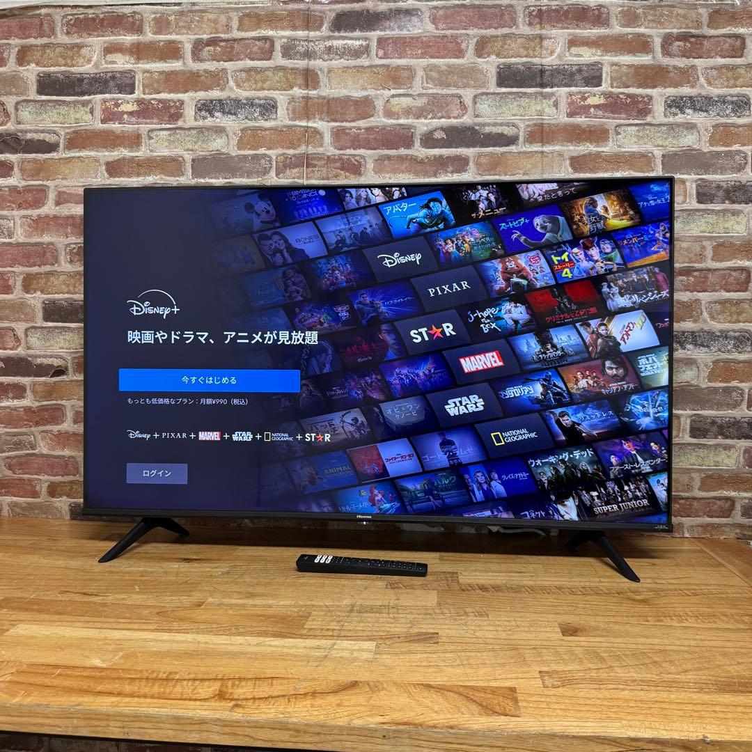 ハイセンス 50V型 液晶テレビ 4Kチューナー内蔵 50E6G 動画アプリ搭載