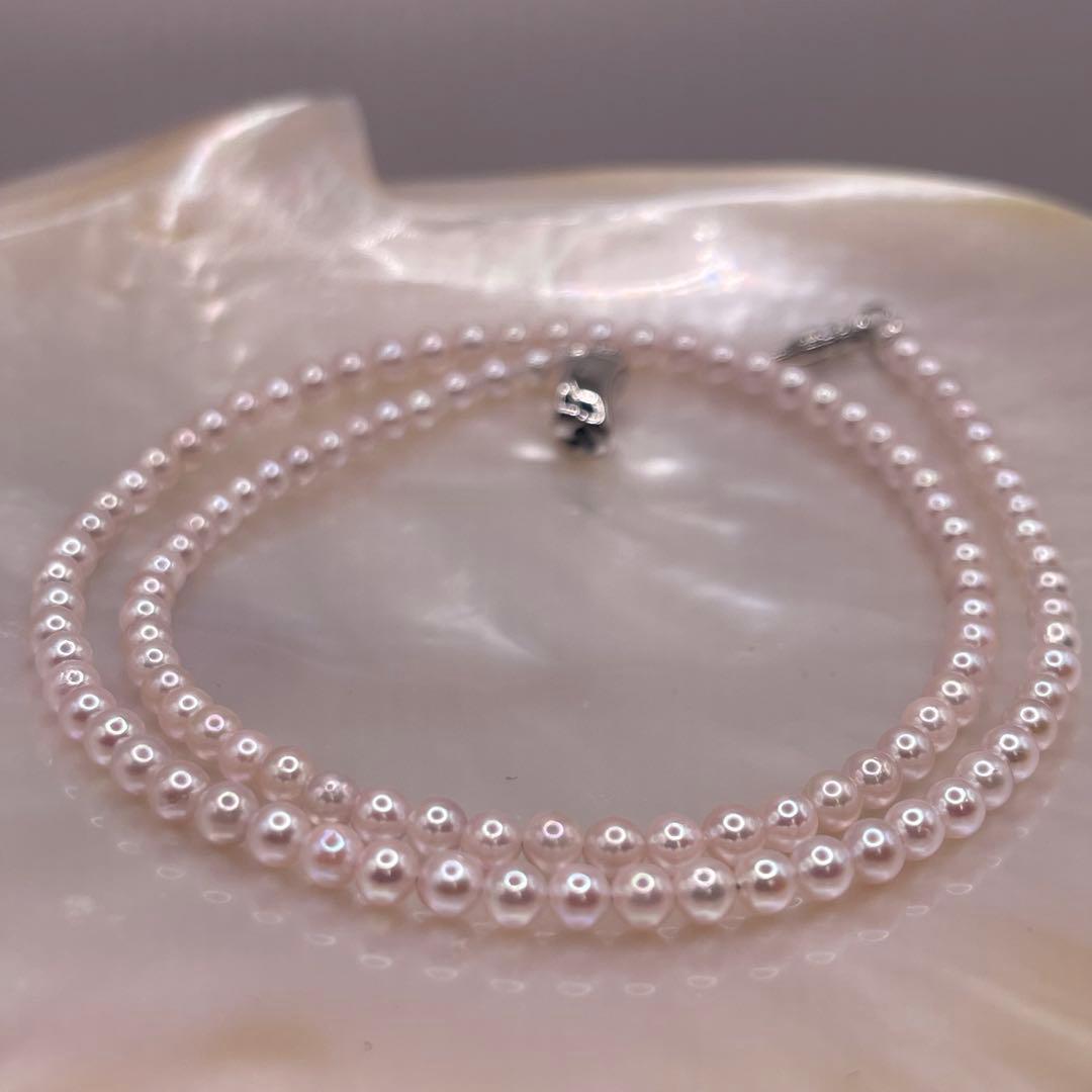 あこや真珠　彩凛珠のテリ　ベビーパール3.5-4㍉　ピンクベビー