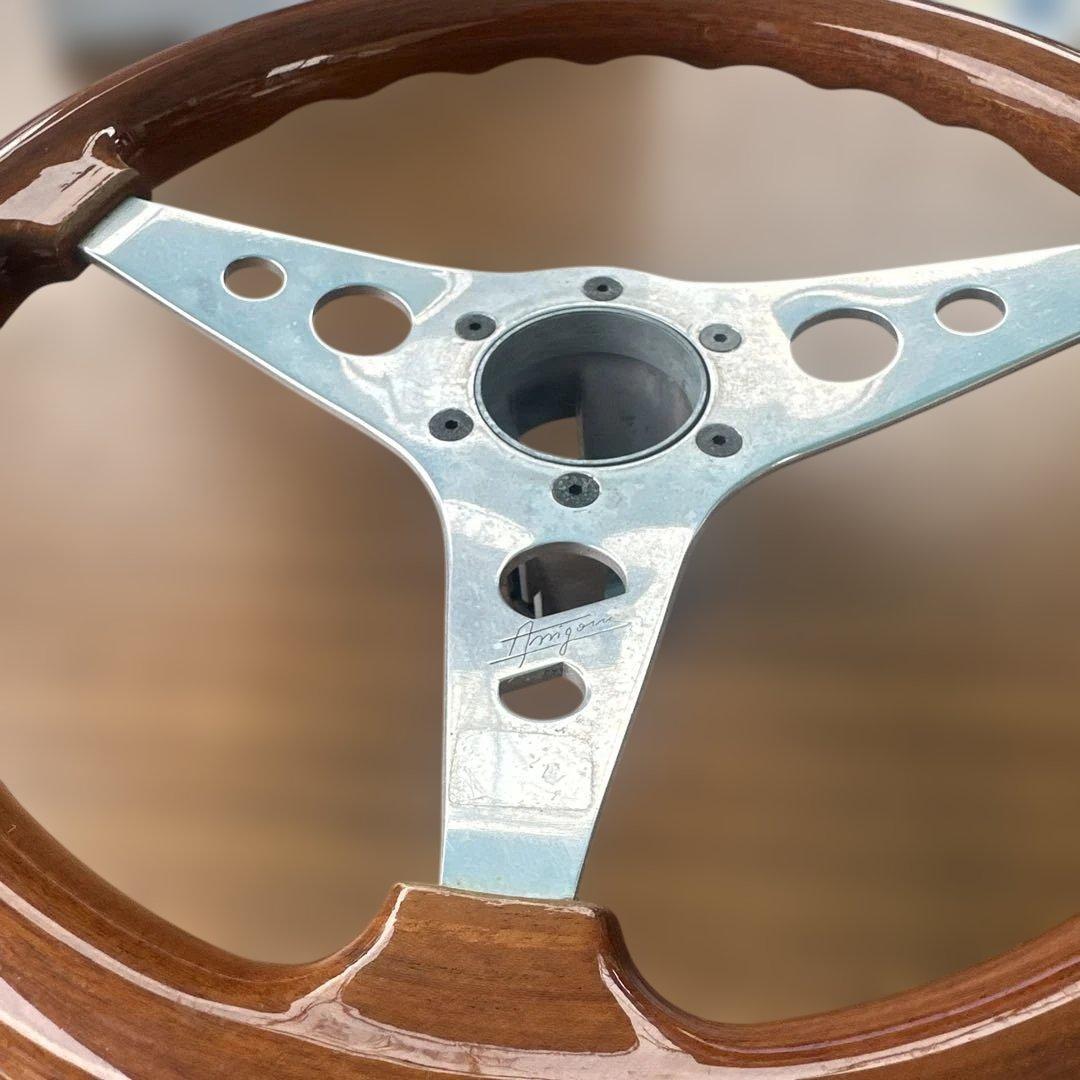ウッド　ステアリングホイール アリゴーニ amigoui