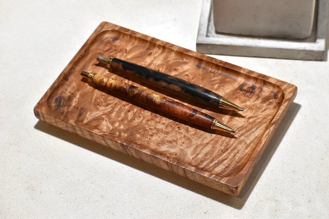 No.315メープル瘤のトレー・箔 - ウォルナット（No.234）