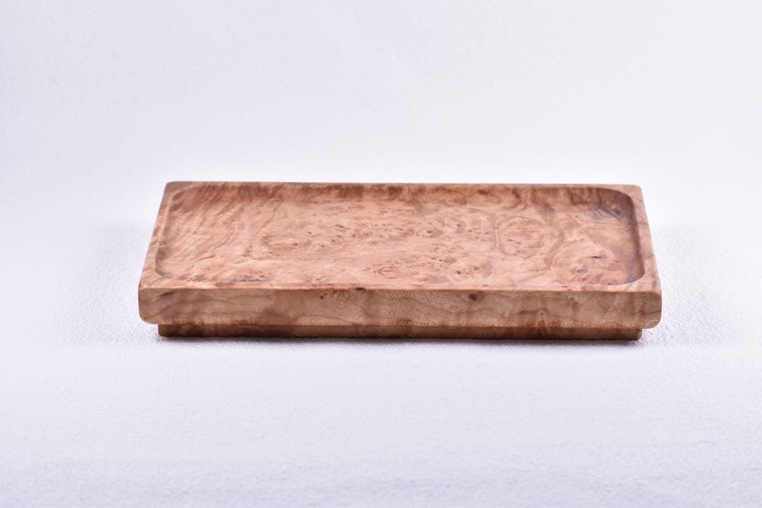 No.315メープル瘤のトレー・箔 - ウォルナット（No.234）