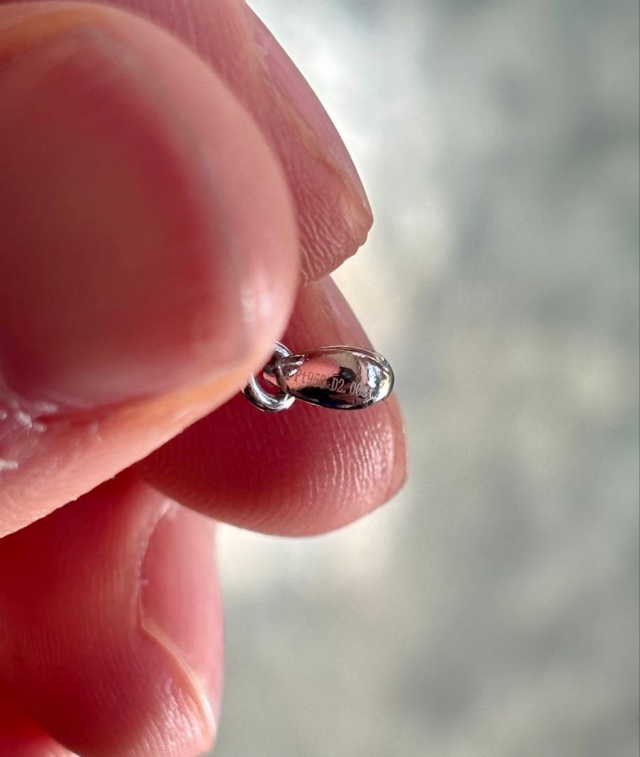 2.0ctダイヤモンドネックレスプラチナネックレスPT950 D2.00CT12