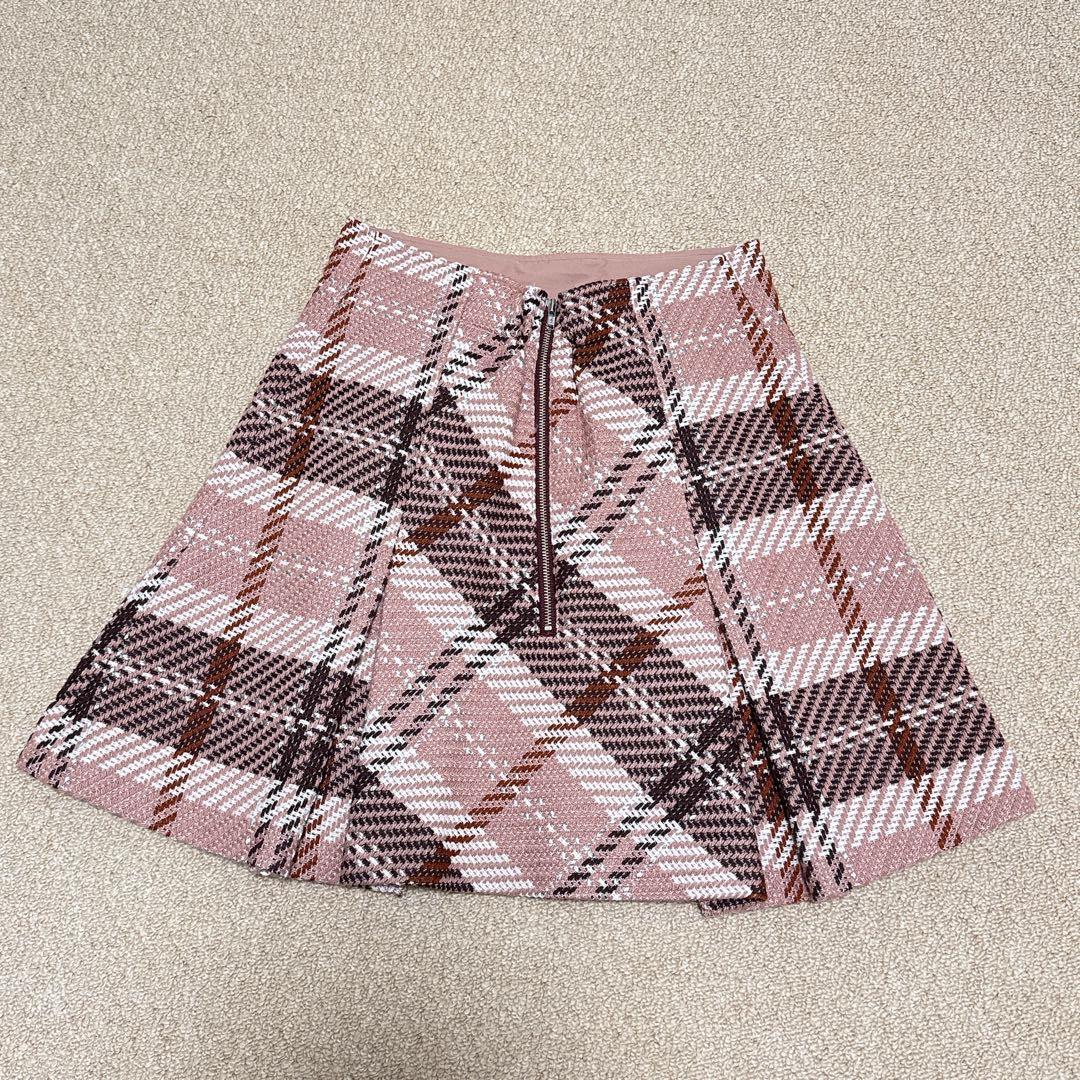 【美品】SNIDEL スナイデル＊ロービングチェックミニスカート