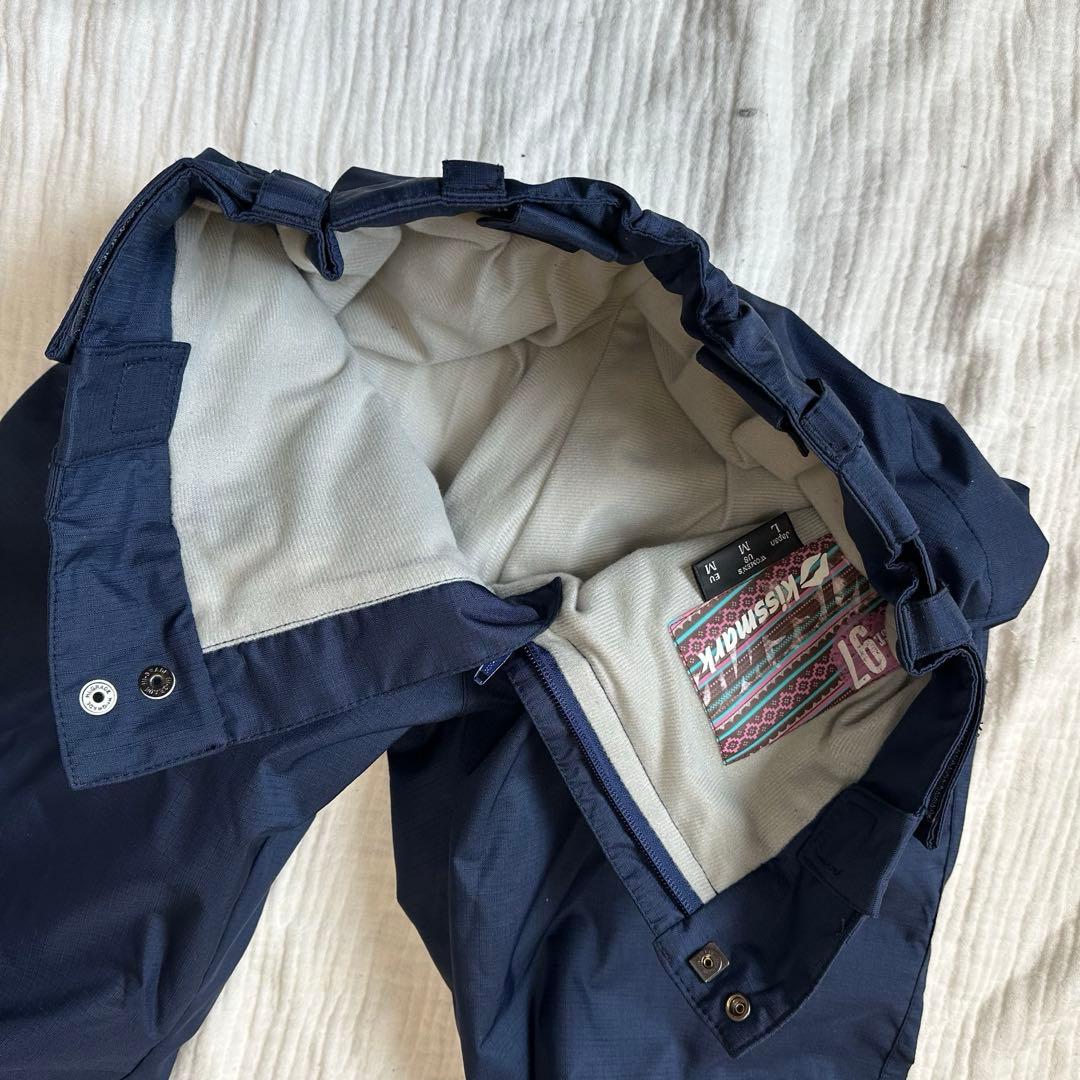 美品☆キスマーク スキー スノーボードウェア 上下 セットアップ レディース L