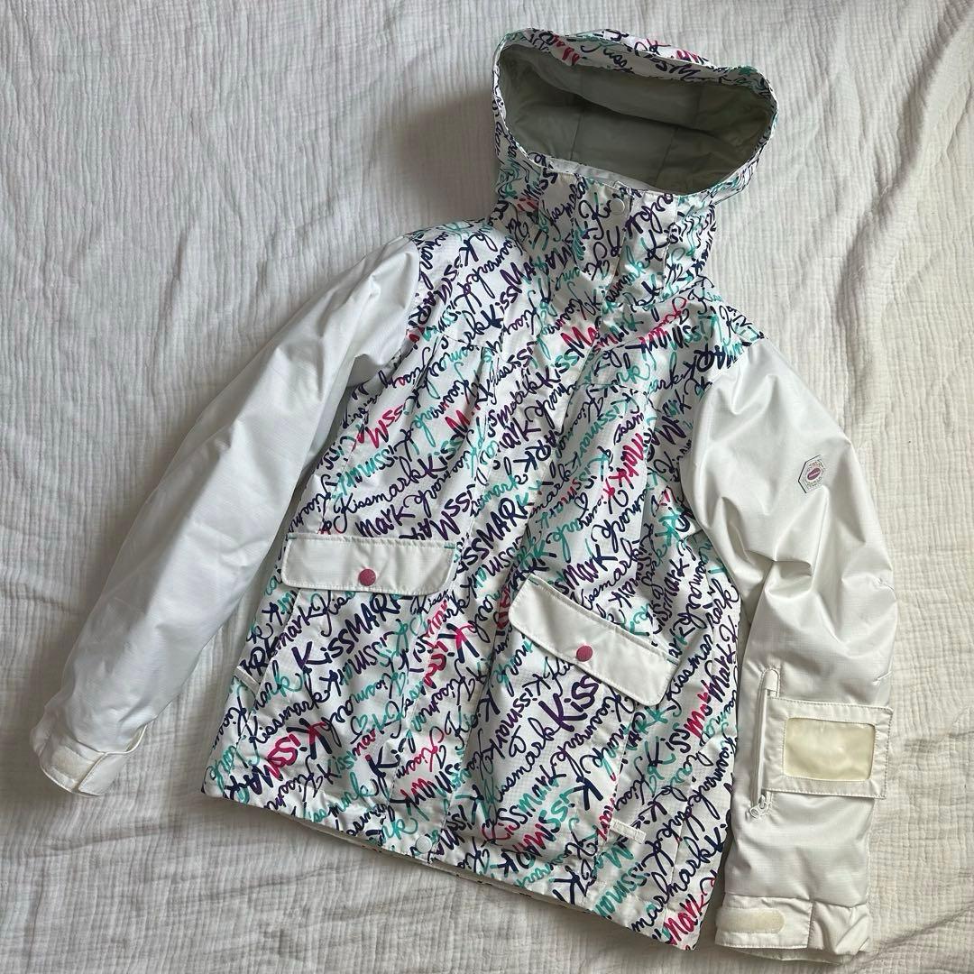 美品☆キスマーク スキー スノーボードウェア 上下 セットアップ レディース L