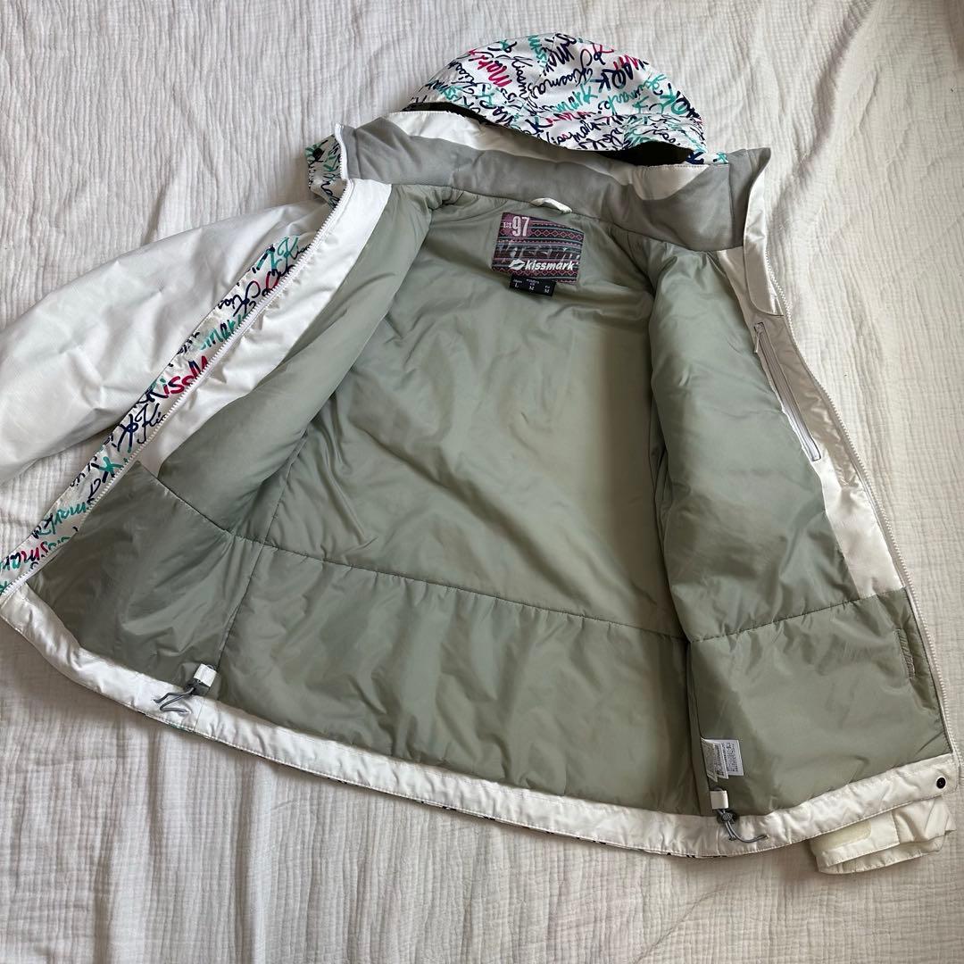 美品☆キスマーク スキー スノーボードウェア 上下 セットアップ レディース L