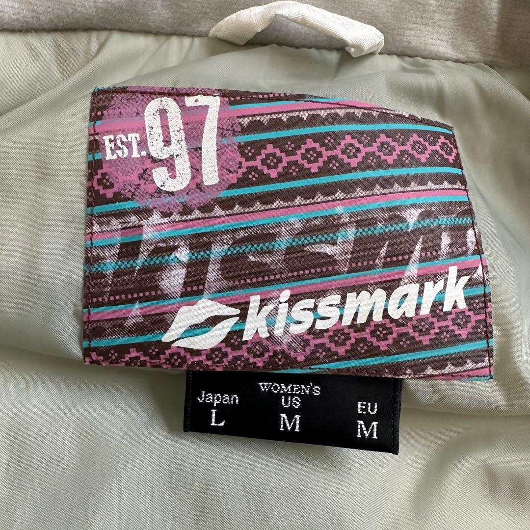 美品☆キスマーク スキー スノーボードウェア 上下 セットアップ レディース L