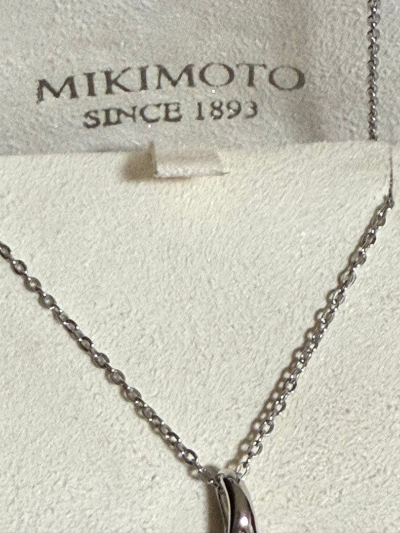 ミキモト シルバー　スター型ベビーパールつき　ネックレス　美品　レア