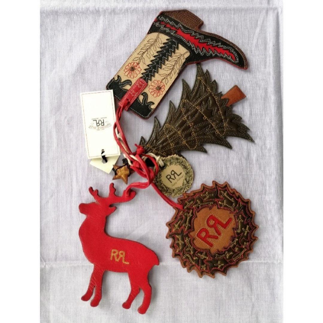 RRL（ダブルアールエル）　レザー製クリスマスオーナメントA