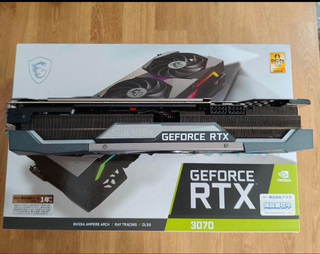 [美品]MSI GeForce RTX3070 8GB SUPRIM