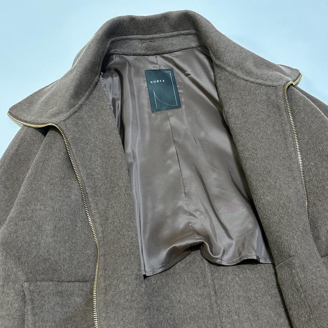 定価59,400円✨24AW ノーブル キャメルミックスリバージップコート 美品