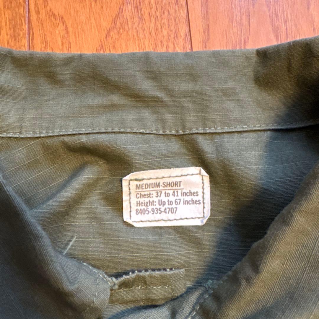 アメリカ軍 ジャングルファティーグジャケット5th リップストップ M/S