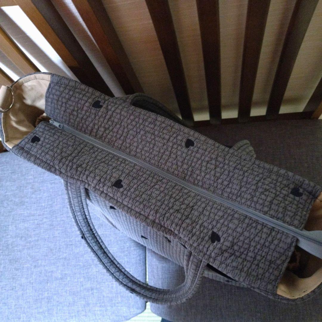 まっきー　ポケットいっぱいヌビバッグ　ファスナーバッグ　ハンドメイド